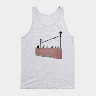 Cats And Birds Tank Top